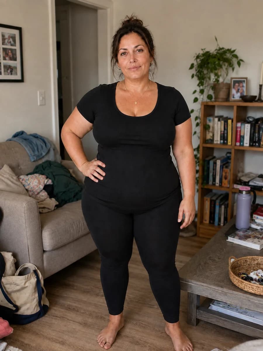 Lucie avant sa perte de poids